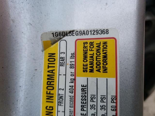 1G6DL5EG9A0129368 - 2010 CADILLAC CTS PERFOR Gümüş fotoğraf 10