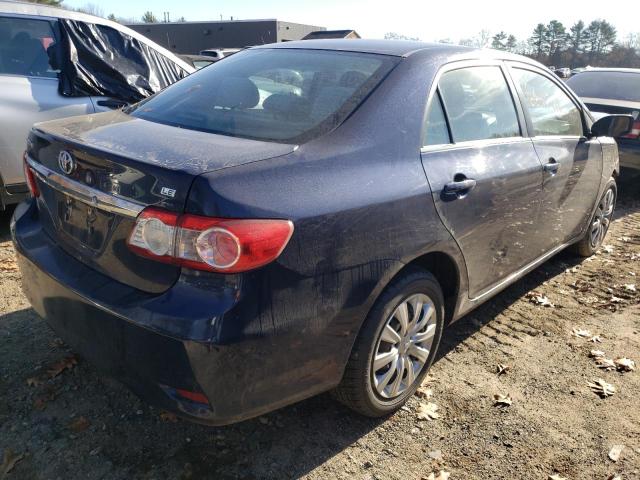 2T1BU4EEXDC015867 - 2013 TOYOTA CAROLLA BLUE photo 4