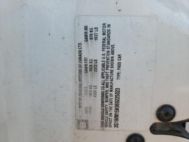 2G1WM15K969225023 - 2006 CHEVROLET MONTECARLO 白色 照片 10