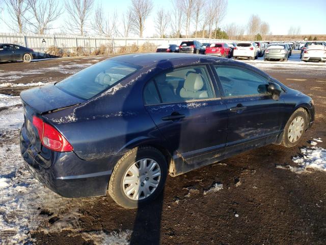 2HGFA16347H004025 - 2007 HONDA CIVIC DX BLUE photo 3