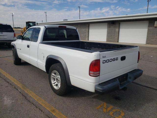 1B7GL12X02S658124 - 2002 DODGE DAKOTA BAS WHITE photo 3