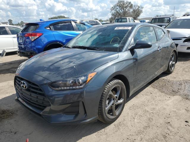 KMHTG6AF5KU016975 - 2019 HYUNDAI VELOSTER B GRAY photo 2