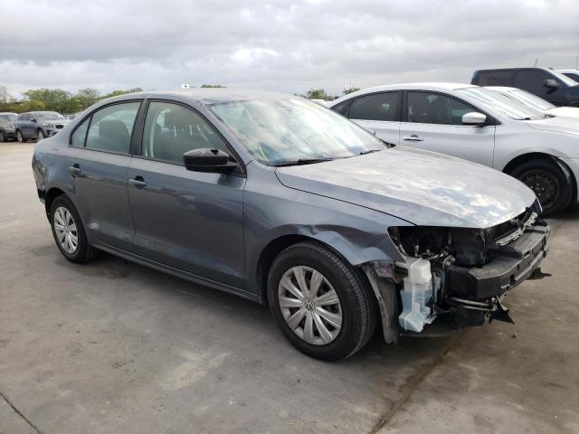 3VW2K7AJ0EM294908 - 2014 VOLKSWAGEN JETTA BASE GRAY photo 4