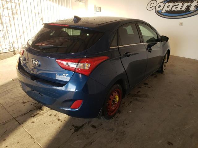 KMHD35LH2EU234126 - 2014 HYUNDAI ELANTRA GT BLUE photo 4