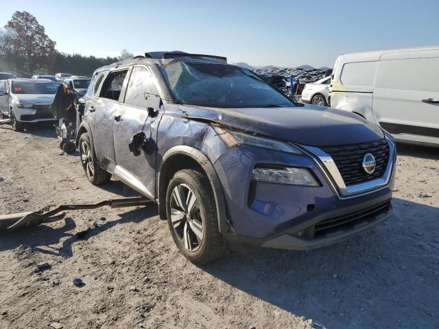 JN8AT3CA9MW015833 - 2021 NISSAN ROGUE SL BLUE photo 1