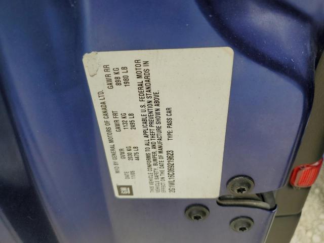 2G1WL16C069219623 - 2006 CHEVROLET MONTE CARL ლურჯი ფოტო 10