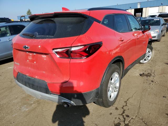 3GNKBBRA6MS545541 - 2021 CHEVROLET BLAZER 1LT RED photo 4