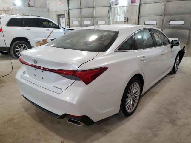 4T1CZ1FB2LU052384 - 2020 TOYOTA AVALON LIM WHITE photo 4