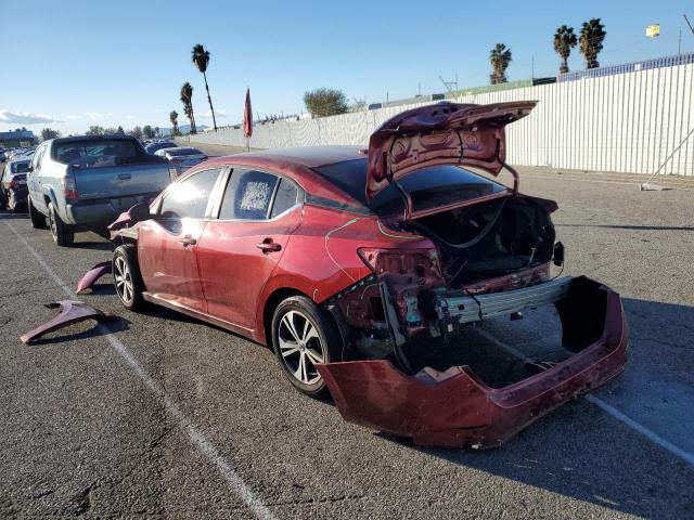 3N1AB8CV6LY262929 - 2020 NISSAN SENTRA SV RED photo 3