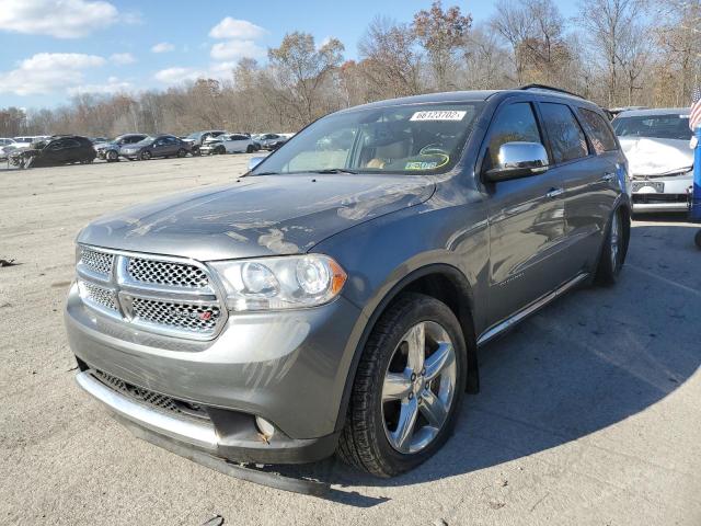 1C4SDJET4CC309124 - 2012 DODGE DURANGO CI GRAY photo 2