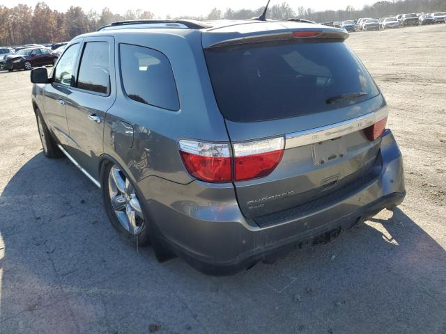 1C4SDJET4CC309124 - 2012 DODGE DURANGO CI GRAY photo 3