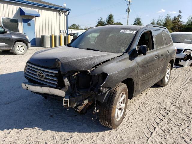 JTEDA41A592000926 - 2009 TOYOTA HIGHLANDER BLACK photo 2