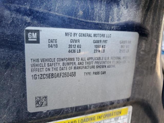 1G1ZC5EB0AF260458 - 2010 CHEVROLET MALIBU 1LT 蓝色 照片 10