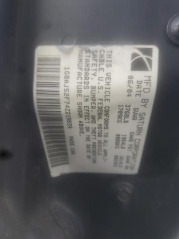 1G8AJ52F74Z219839 - 2004 SATURN ION LEVEL ვერცხლისფერი ფოტო 10