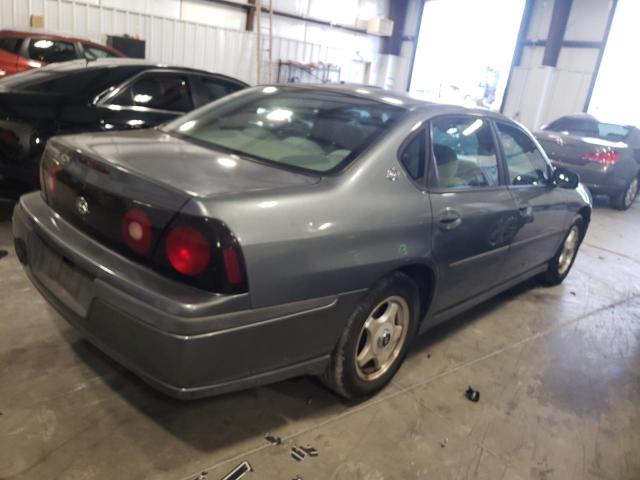 2G1WF52E249399156 - 2004 CHEVROLET IMPALA GRAY photo 4