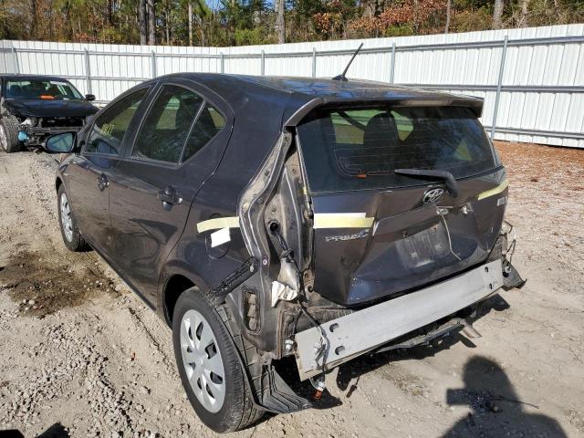 JTDKDTB31D1058673 - 2013 TOYOTA PRIUS C SILVER photo 3