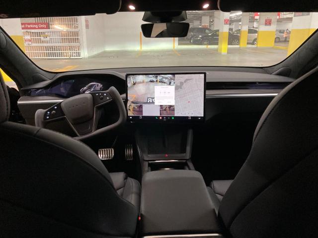 5YJSA1E55NF482523 - 2022 TESLA MODEL S Սև լուսանկար 9