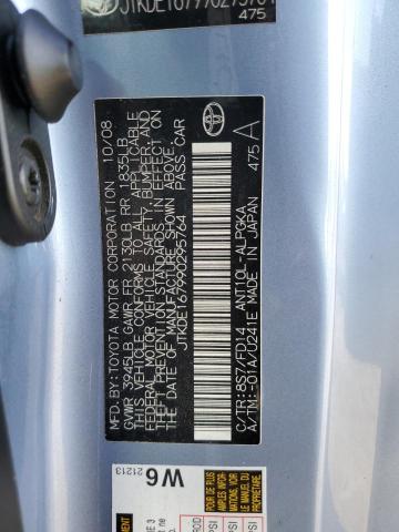 JTKDE167990295764 - 2009 TOYOTA SCION TC ლურჯი ფოტო 10