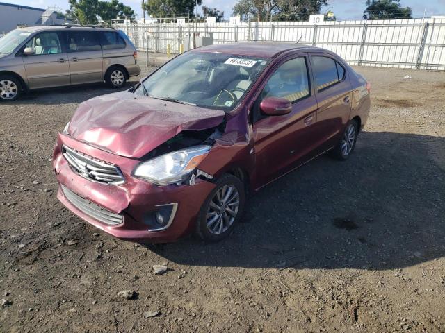 ML32F4FJXHH003888 - 2017 MITSUBISHI MIRAGE G4 BURGUNDY photo 2