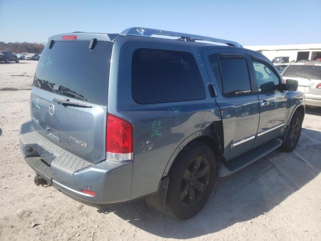 5N1AA0NC5AN603501 - 2010 NISSAN ARMADA SE BLUE photo 4