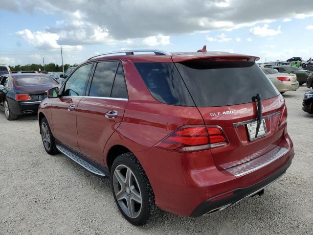 4JGDA5GB6GA670493 - 2016 MERCEDES-BENZ GLE 400 4M RED photo 3