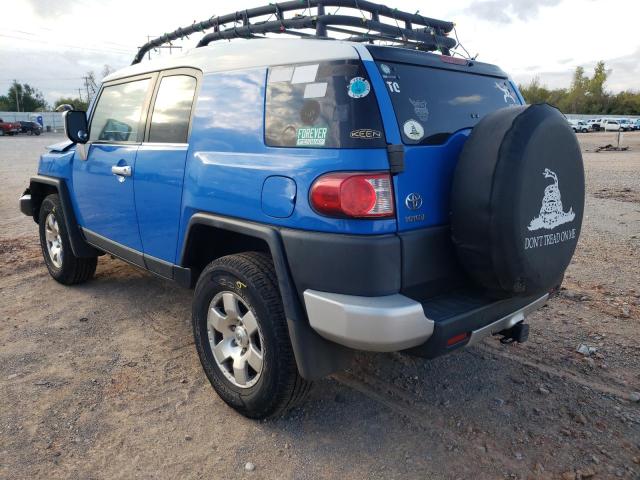 JTEBU11F470018190 - 2007 TOYOTA FJ CRUISER BLUE photo 3