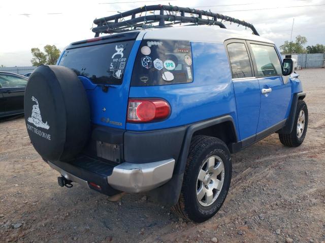 JTEBU11F470018190 - 2007 TOYOTA FJ CRUISER BLUE photo 4