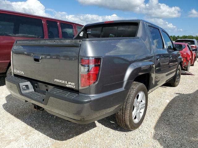 5FPYK1F5XDB016906 - 2013 HONDA RIDGELINE GRAY photo 4