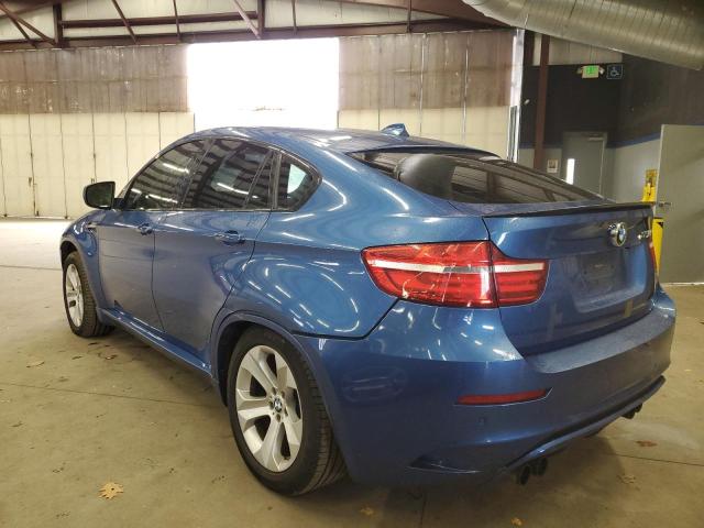 5YMGZ0C55DLL30143 - 2013 BMW X6 M BLUE photo 3