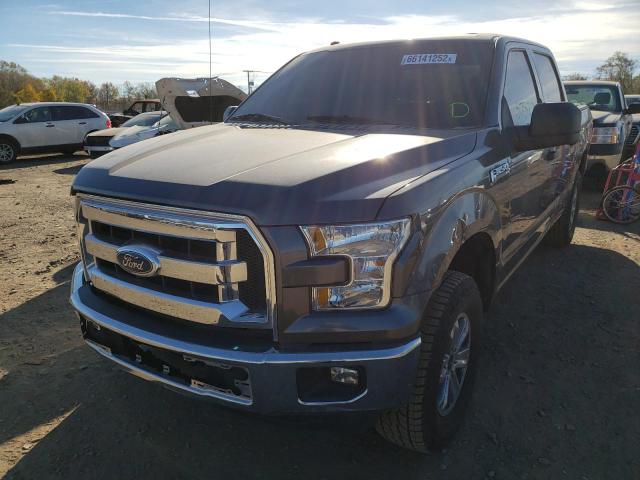 1FTEW1CF6GFB55685 - 2016 FORD F150 SUPER GRAY photo 2
