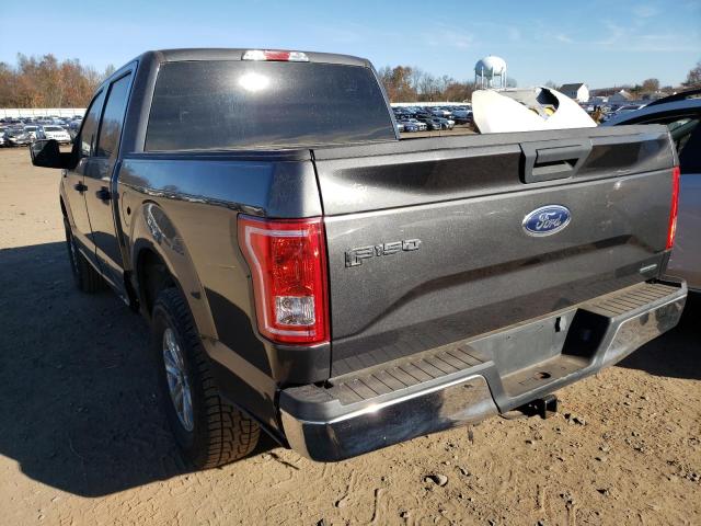 1FTEW1CF6GFB55685 - 2016 FORD F150 SUPER GRAY photo 3