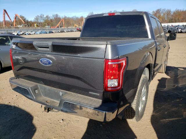 1FTEW1CF6GFB55685 - 2016 FORD F150 SUPER GRAY photo 4