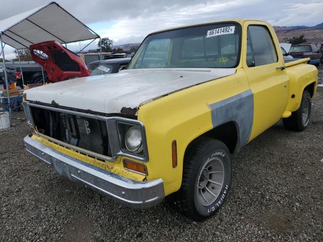 CCY144Z166267 - 1974 CHEVROLET 2D YELLOW photo 2