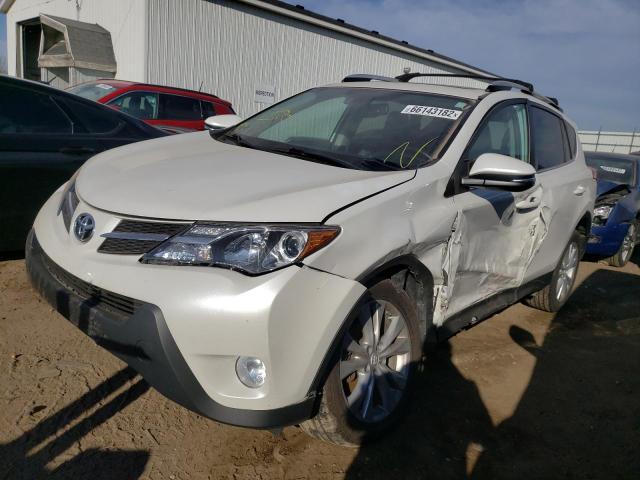 2T3DFREV6EW138086 - 2014 TOYOTA RAV4 LIMIT WHITE photo 2