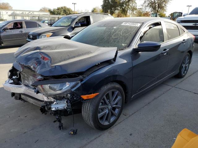 19XFC1F73LE221101 - 2020 HONDA CIVIC EXL 灰色 照片 1