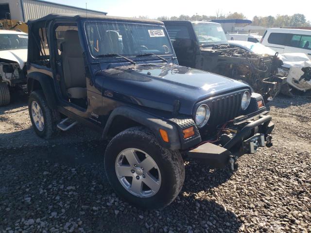 1J4FA39S26P765279 - 2006 JEEP WRANGLER X BLUE photo 1