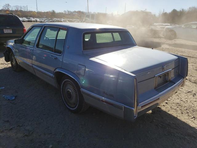 1G6CD53B0N4272885 - 1992 CADILLAC DEVILLE BLUE photo 3