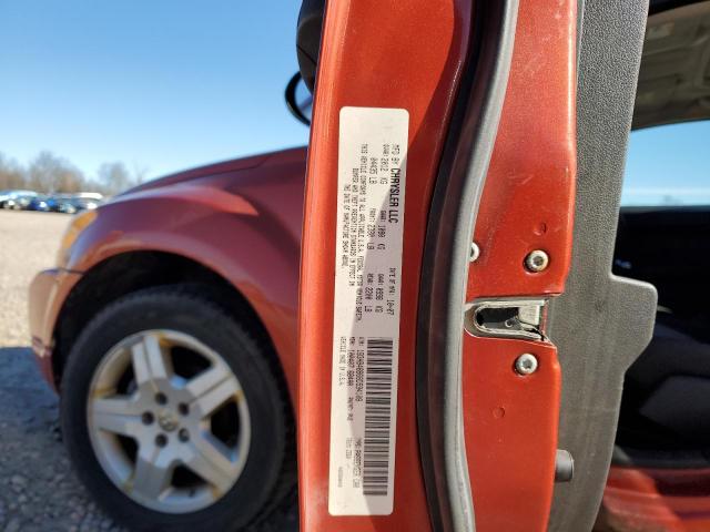 1B3HB48B68D594108 - 2008 DODGE CALIBER SX ORANGE photo 10