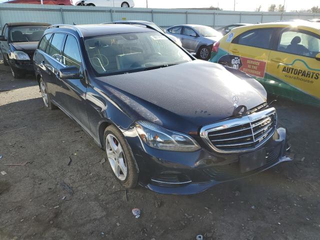 WDDHH8JB5EA786864 - 2014 MERCEDES-BENZ E 350 4MAT BLUE photo 1