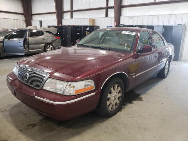 2MEFM75W15X643405 - 2005 MERCURY GRAND MARQ BURGUNDY photo 2