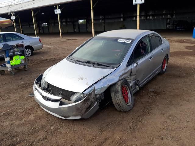 19XFA1F66AE008394 - 2010 HONDA CIVIC LX-S Szary zdjęcie 2