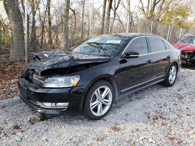 1VWCN7A34DC123429 - 2013 VOLKSWAGEN PASSAT SEL BLACK photo 2