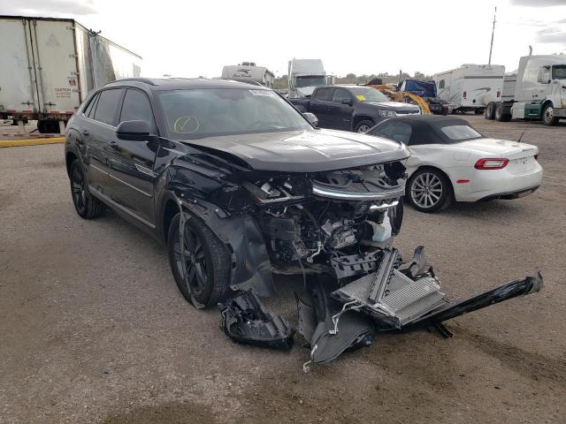 1V2ME2CA2MC200223 - 2021 VOLKSWAGEN ATLAS CROS Черный фото 1