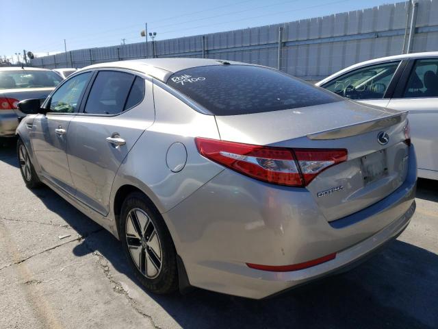 KNAGM4AD6D5061595 - 2013 KIA OPTIMA HYB GRAY photo 3