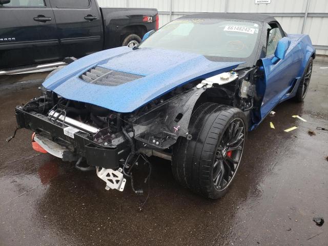 1G1YR3D6XF5602546 - 2015 CHEVROLET CORVETTE Z BLUE photo 2