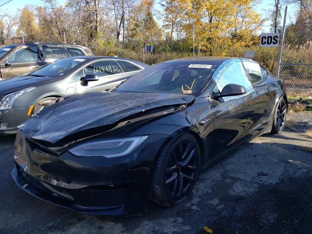 5YJSA1E6XNF460364 - 2022 TESLA MODEL S BLACK photo 2