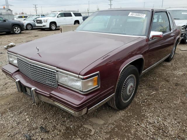 1G6CD1159J4313319 - 1988 CADILLAC DEVILLE BURGUNDY photo 2