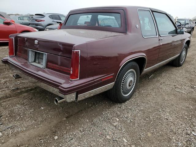 1G6CD1159J4313319 - 1988 CADILLAC DEVILLE BURGUNDY photo 4