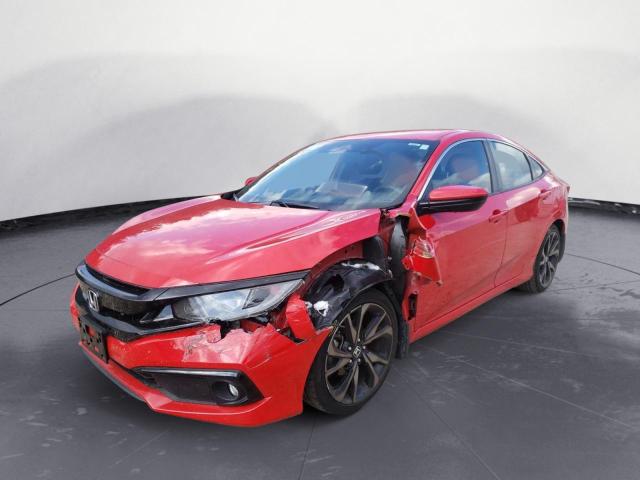 2HGFC2F8XKH524444 - 2019 HONDA CIVIC SPOR RED photo 2
