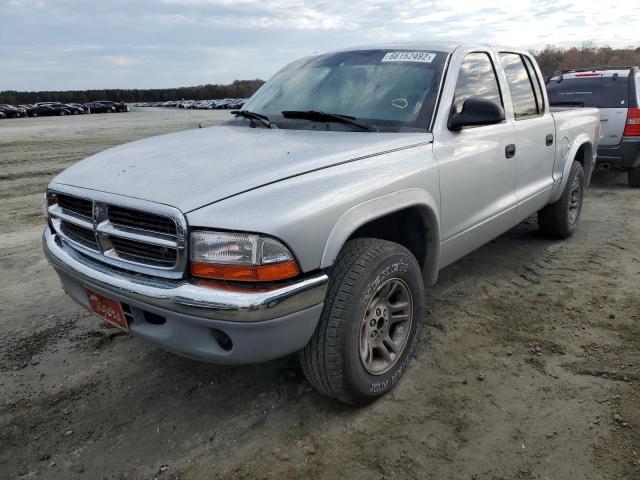 1D7HL48N33S249988 - 2003 DODGE DAKOTA QUA SILVER photo 2